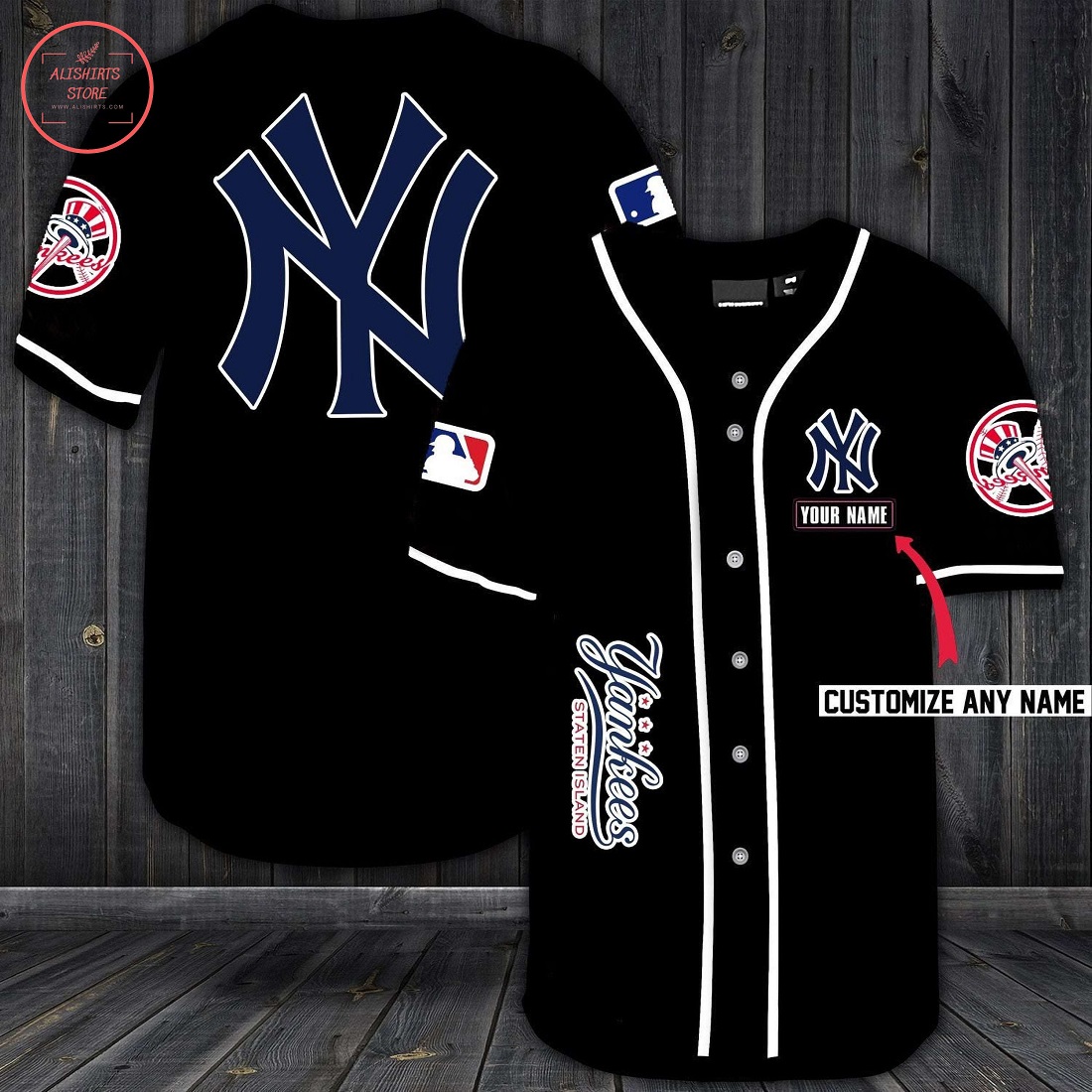 New York Yankees Personalized Baseball Jersey