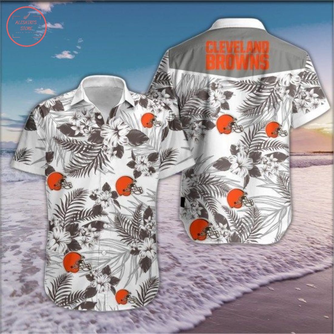 Nfl Cleveland Browns Floral Hawaiian Shirt