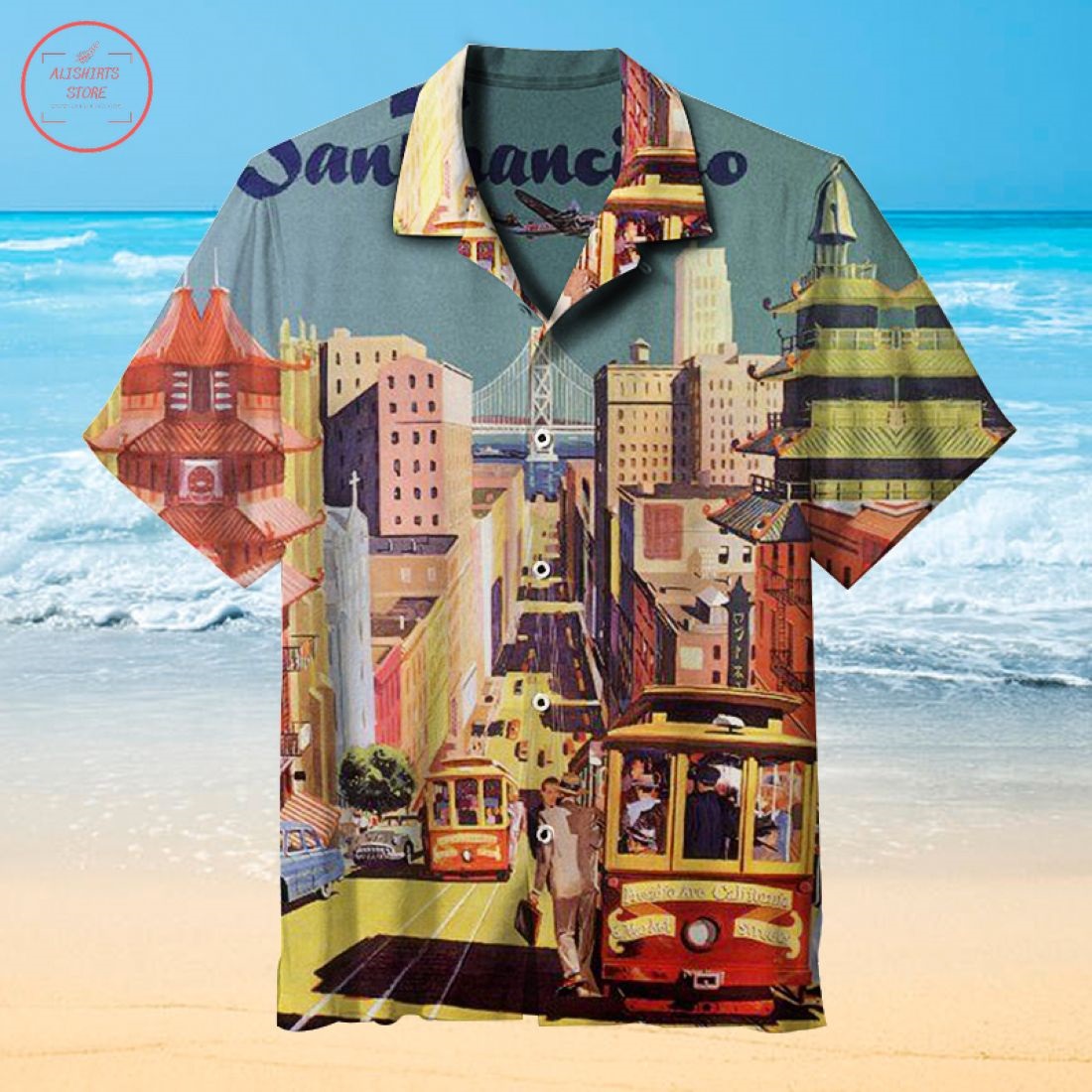 Nostalgic theme Beach Party Hawaiian shirt