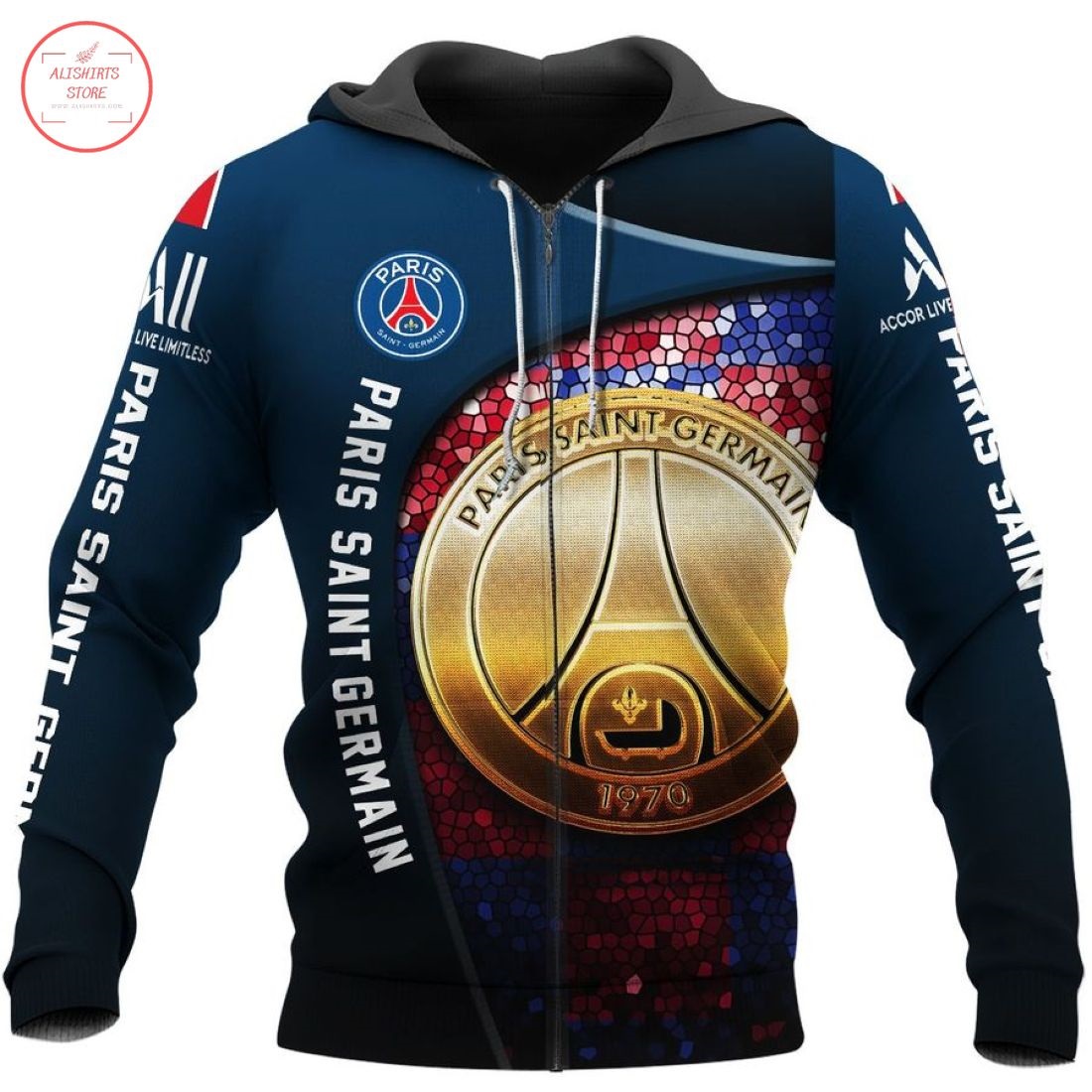 Paris Saint German FC 3D Hoodie