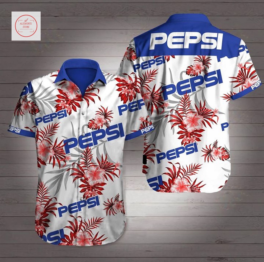 Pepsi Logo Short Sleeve Hawaii Shirt