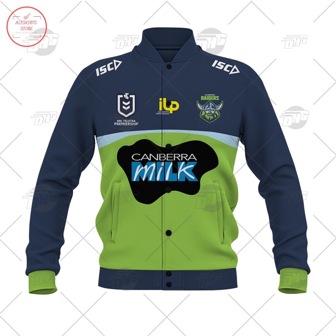 Personalized NRL Canberra Raiders 2021 Letterman Jacket