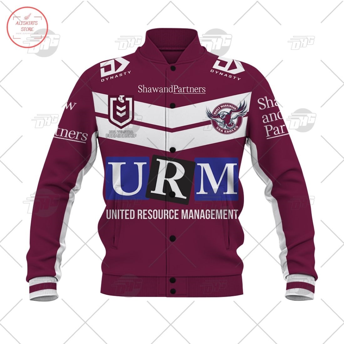 Personalized NRL Manly Warringah Sea Eagles 2021 Letterman Jacket