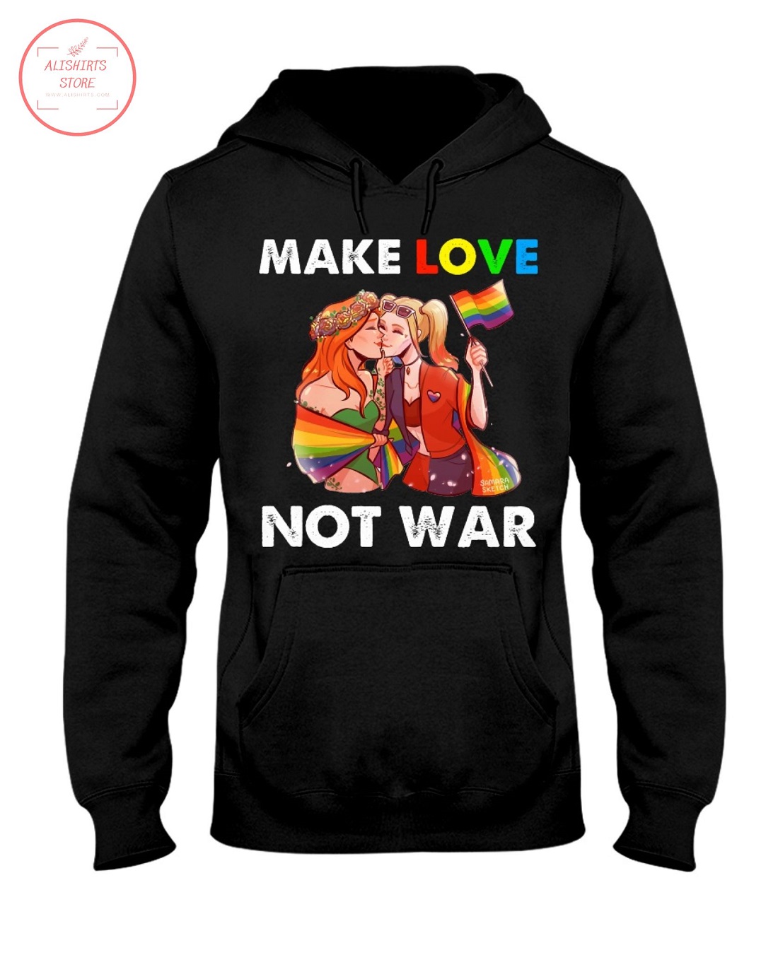 Pride Parade 2021 RB Make Love Not War Shirt