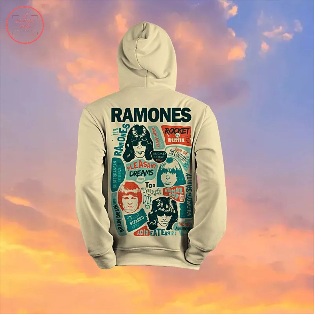 Ramones Creative Collage 3D Hoodie