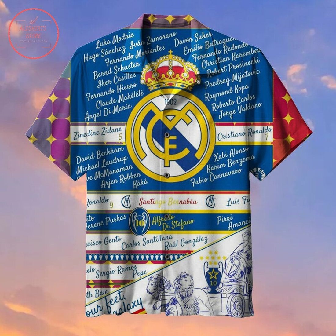Real Madrid Football Club Fans Commemorative Hawaiian shirt