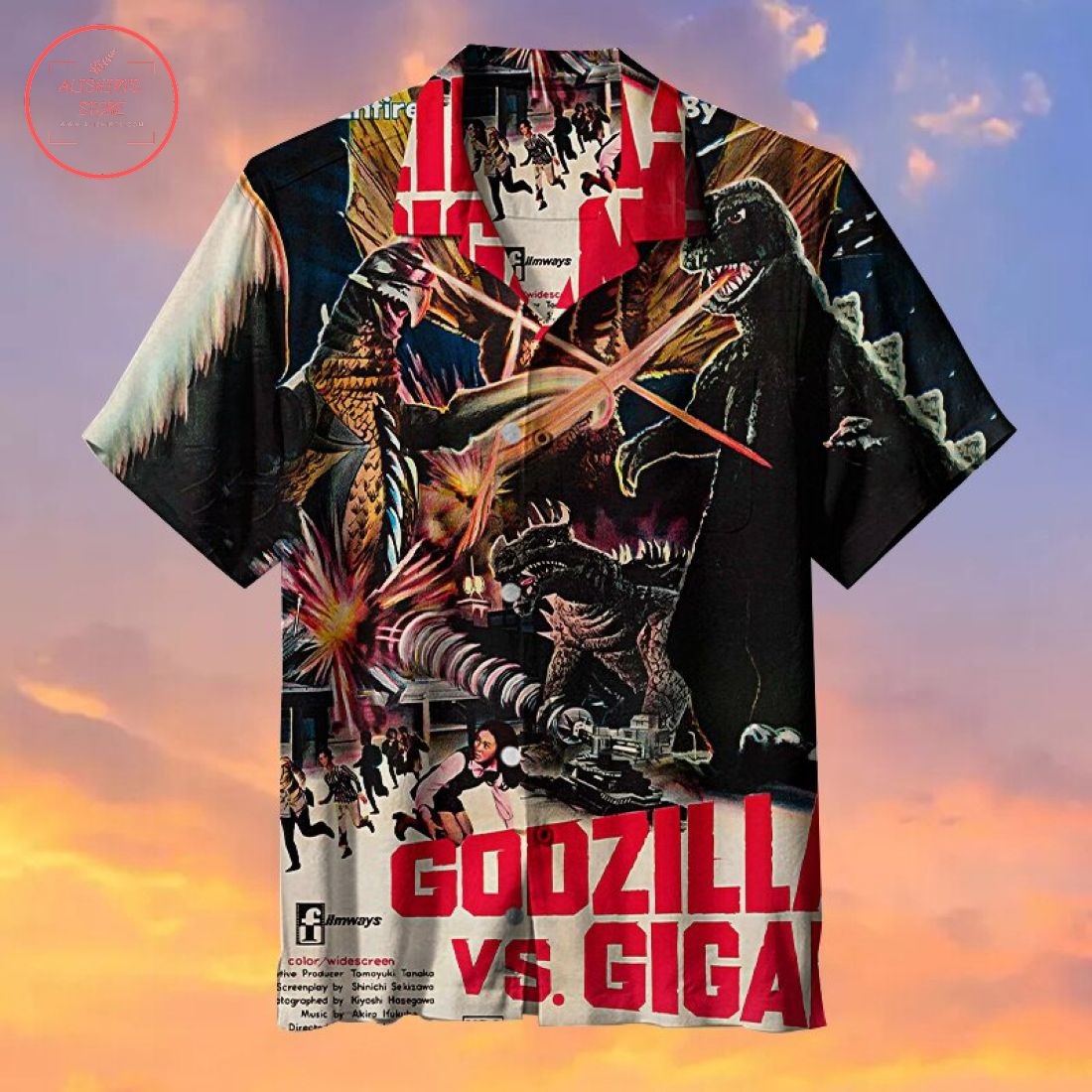 Release Of Godzilla Vs. Gigan Hawaiian Shirt