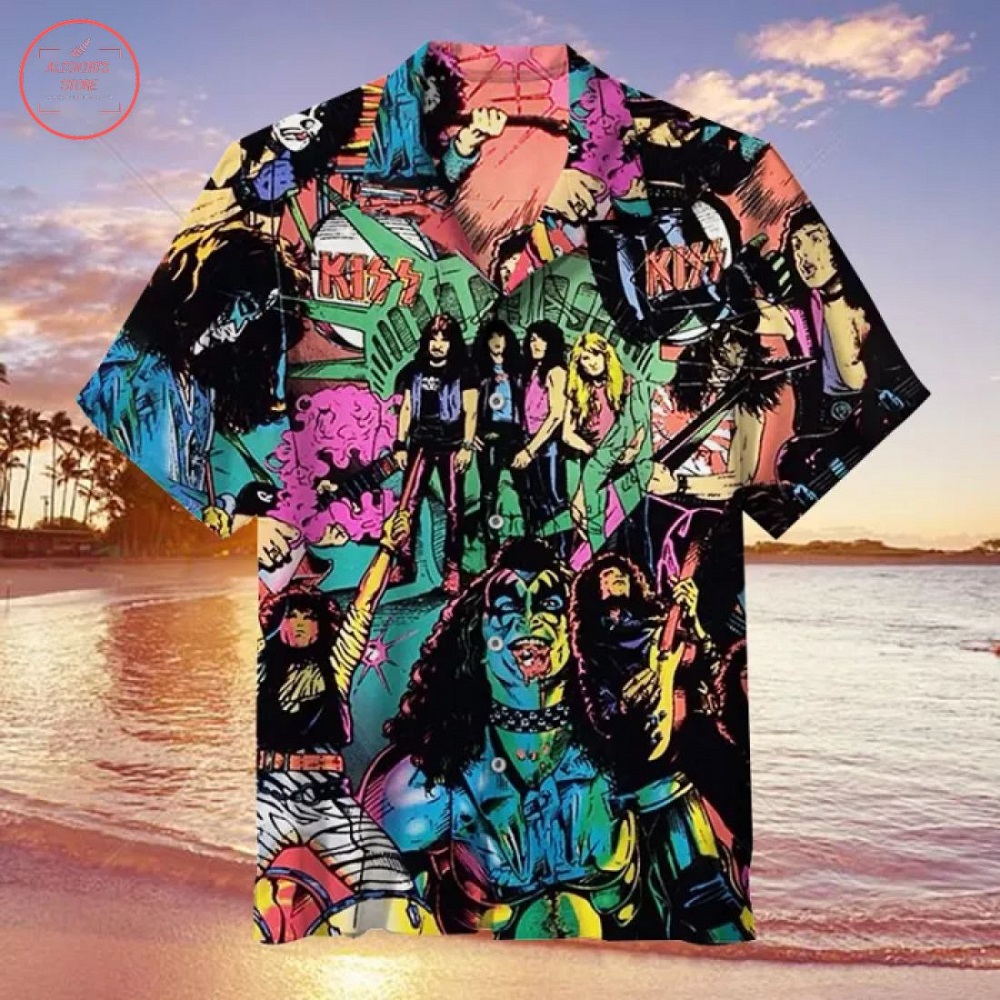 Retro Kiss Hawaiian Shirt