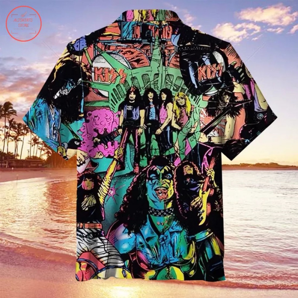 Retro Kiss Hawaiian Shirt