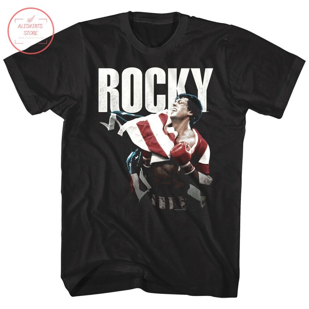 Rocky Balboa American Hero USA Flag Shirt