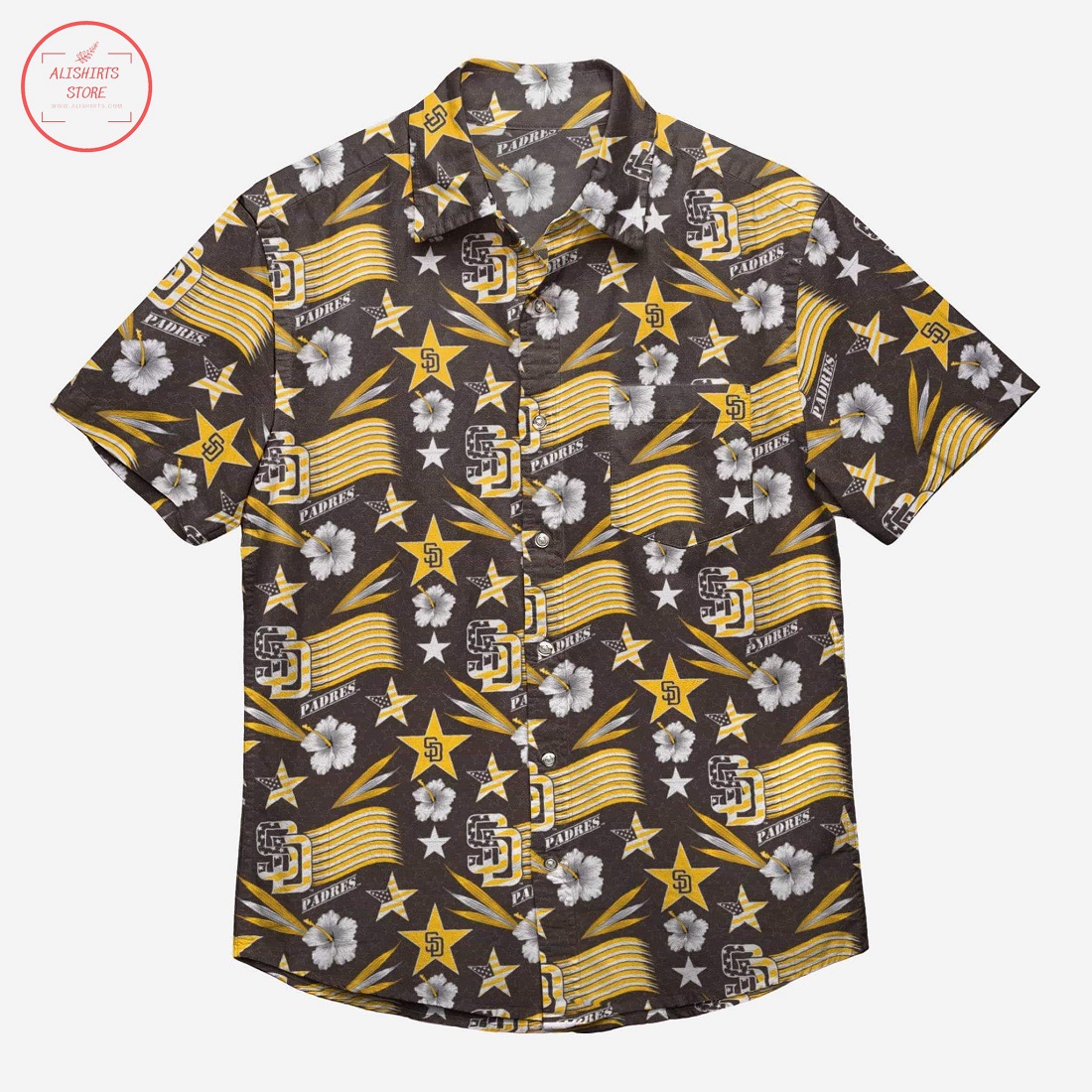 San Diego Padres Americana Hawaiian Shirt