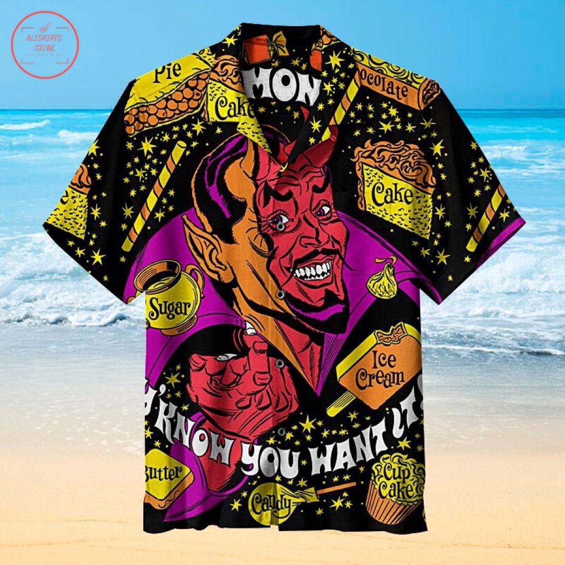 Satan wants you fat Hawaiian Shirt