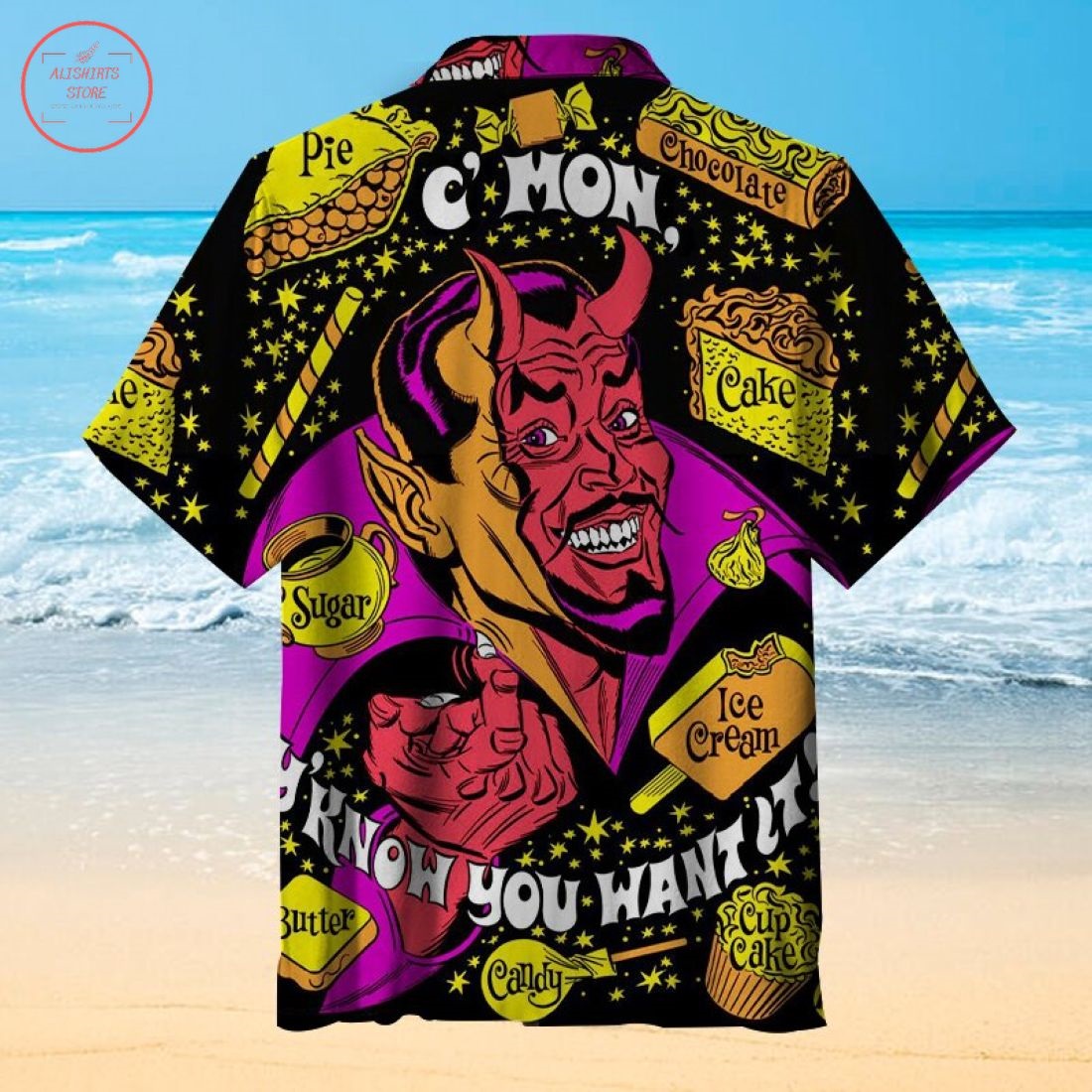 Satan wants you fat Hawaiian Shirt