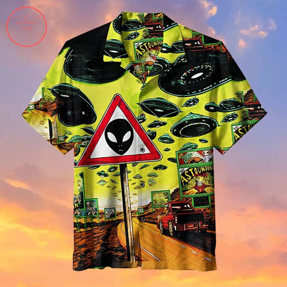 Saucer Country Hawaiian Shirt