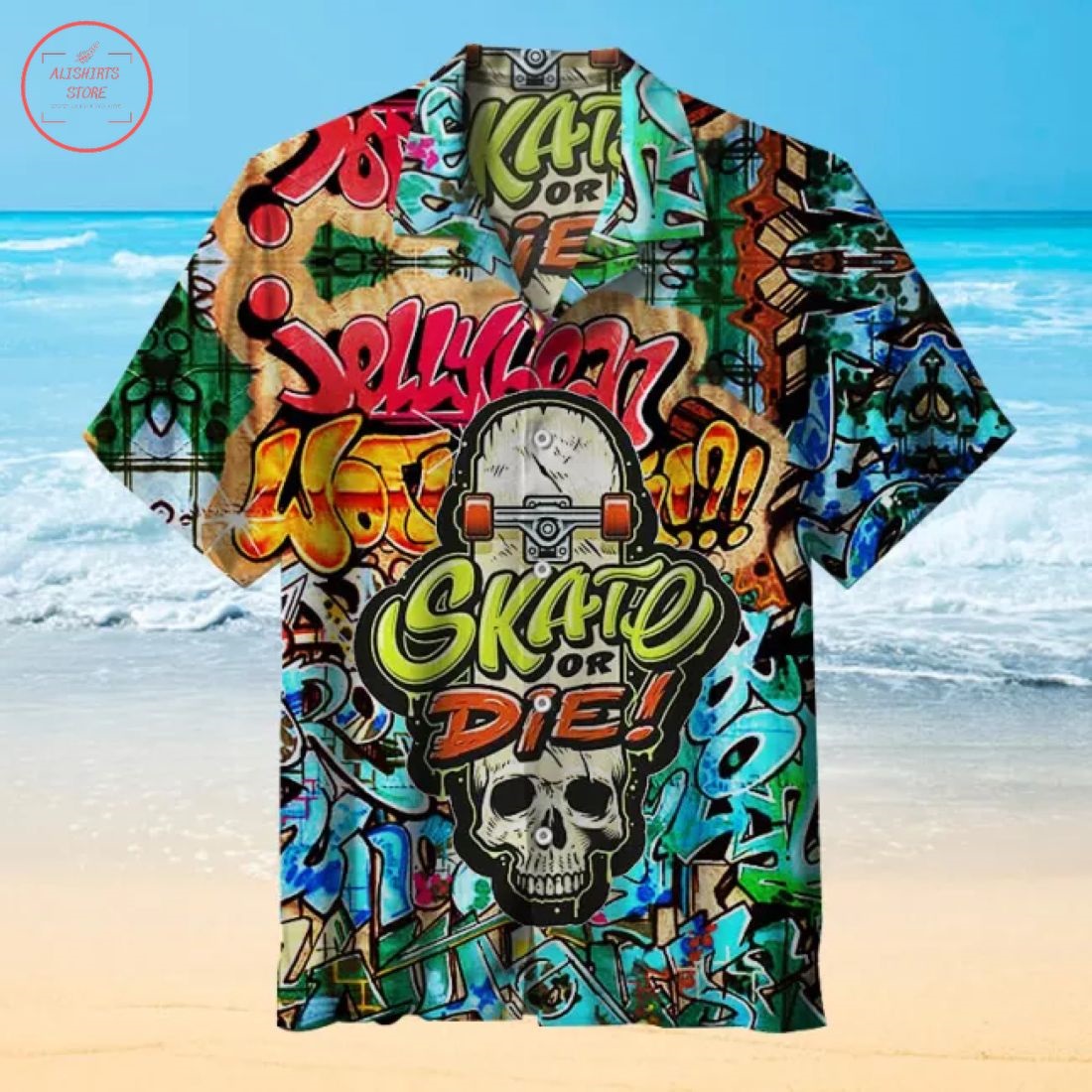 Skate or Die Hawaiian Shirt