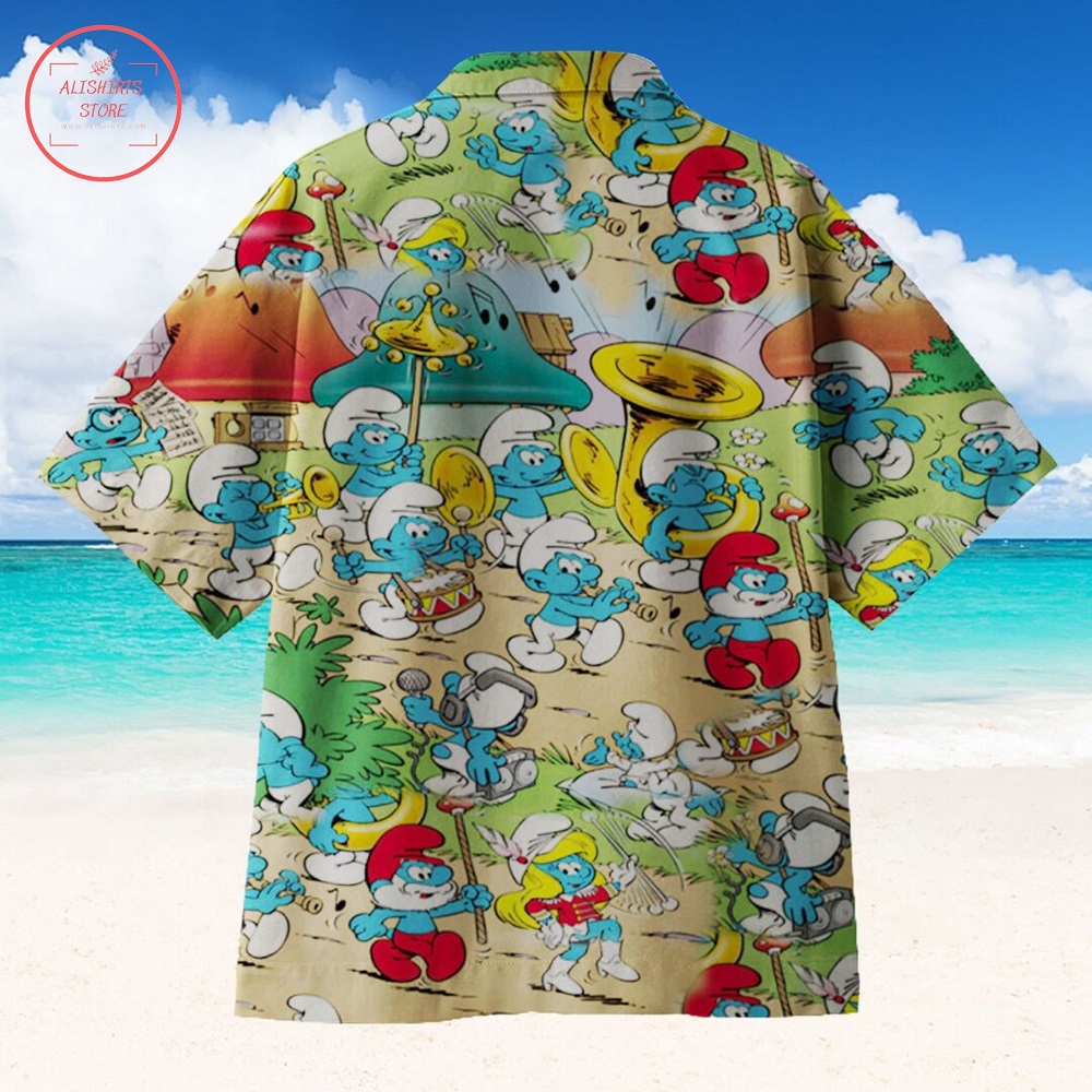 Smurf Baby Hawaiian Shirt