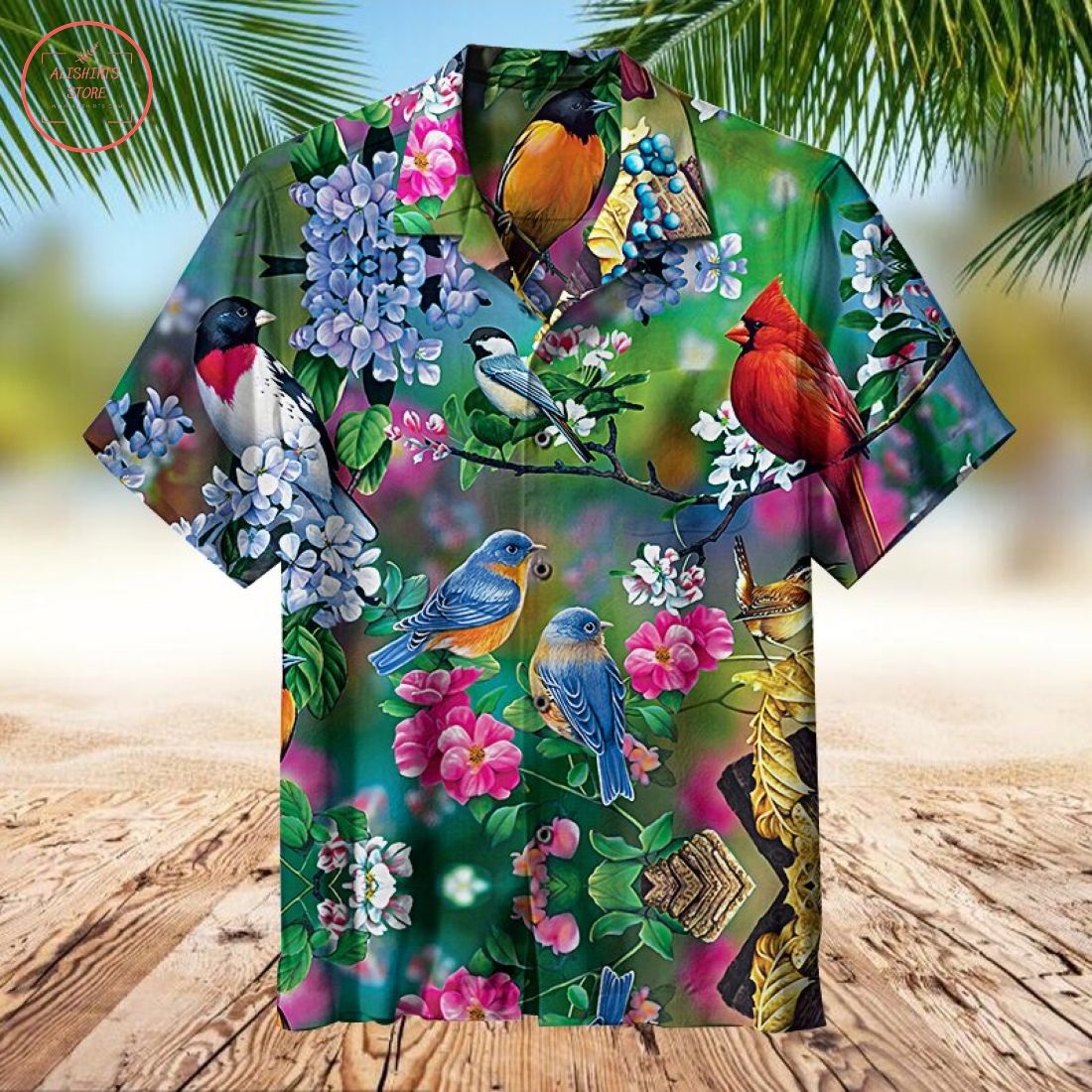 Songbird Collage Hawaiian Shirt