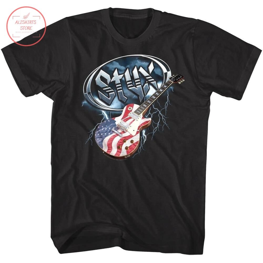Styx Dennis Deyoung USA Guitar Shirt