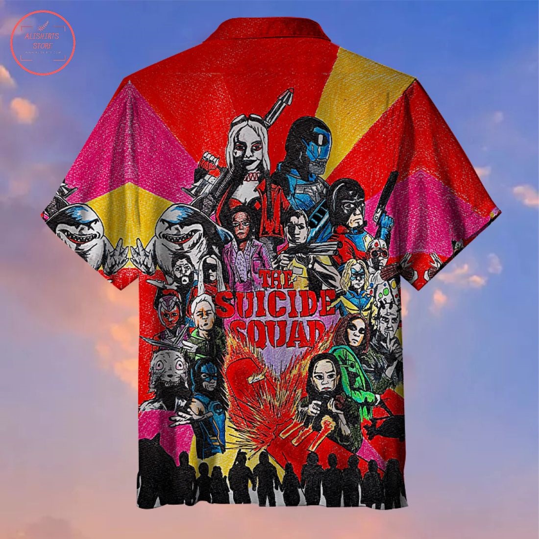 Suicide squad characters Hawaiian Shirt