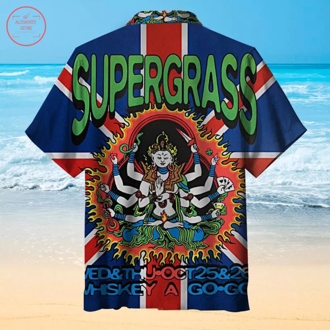 Supergrass Concert Poster Hawaiian Shirt