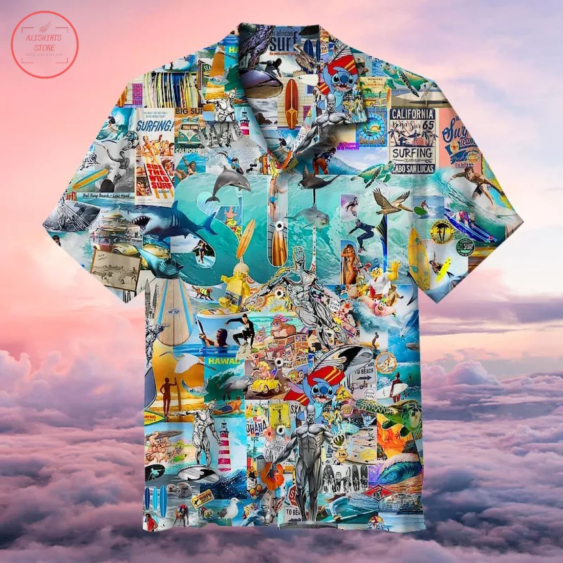 Surf Beach Vacation Hawaiian Shirt