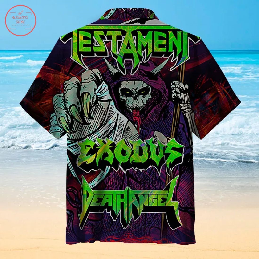 Testament Exodus Death Angel Hawaiian Shirt