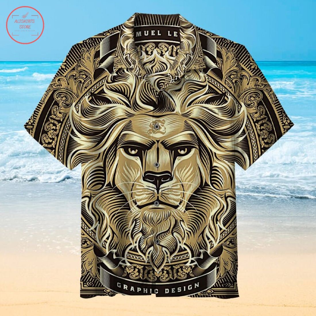 The majestic lion Hawaiian Shirt