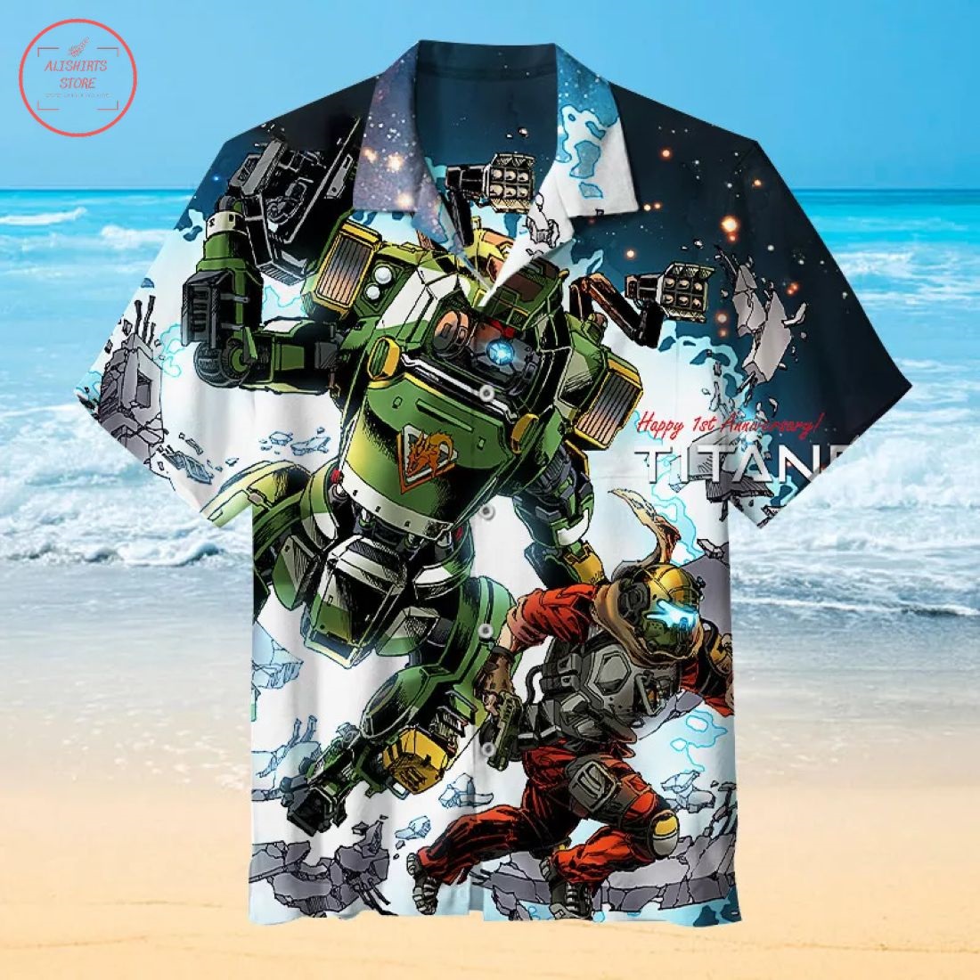 Titanfall Video Game Hawaiian Shirt