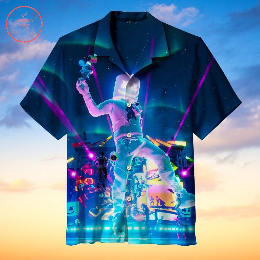 Travis Scott Fortnite concert Hawaiian Shirt