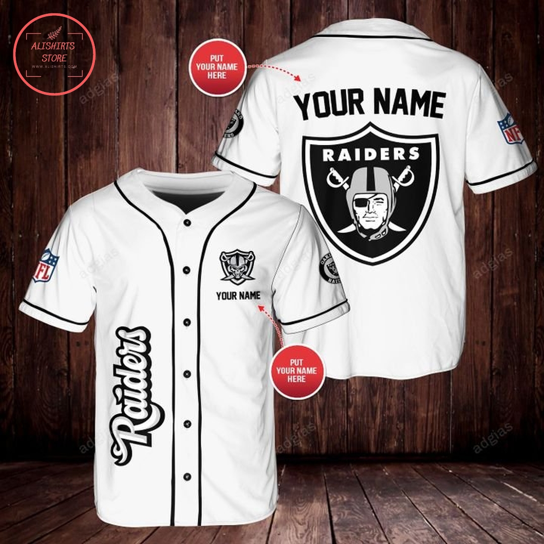 Personalized Las Vegas Raiders baseball Jersey