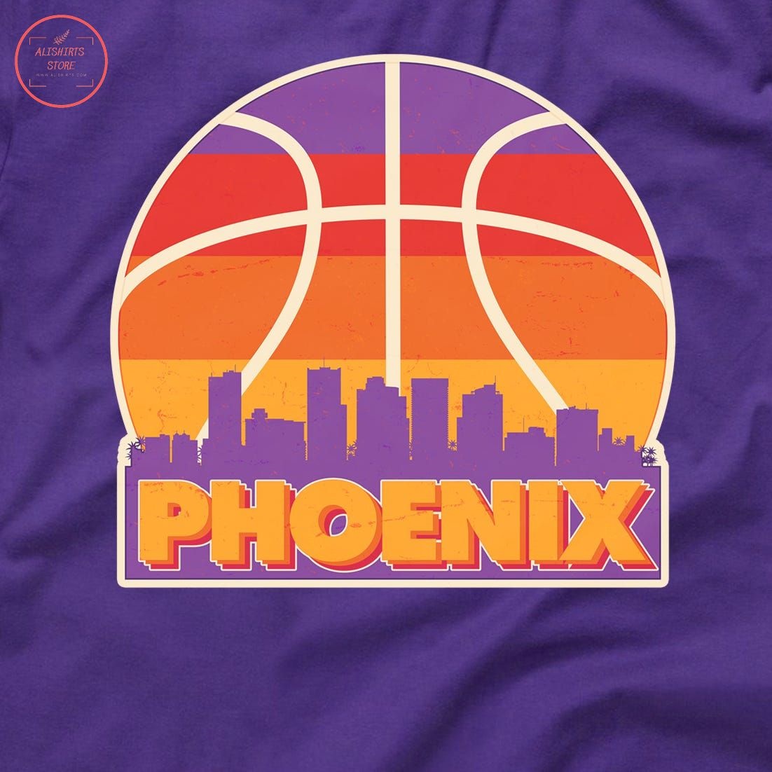 Vintage Phoenix Basketball Skyline Logo Shirt