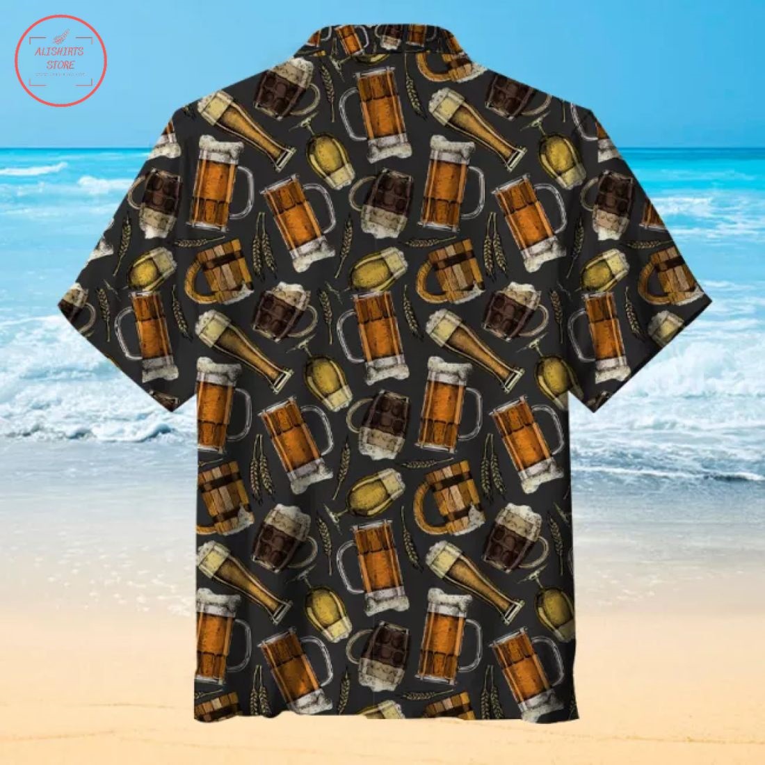 Wheat beer pattern Hawaiian Shirt