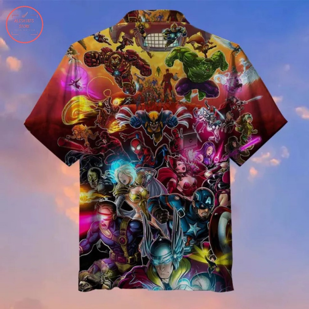 X-men & Avengers Hawaiian Shirt
