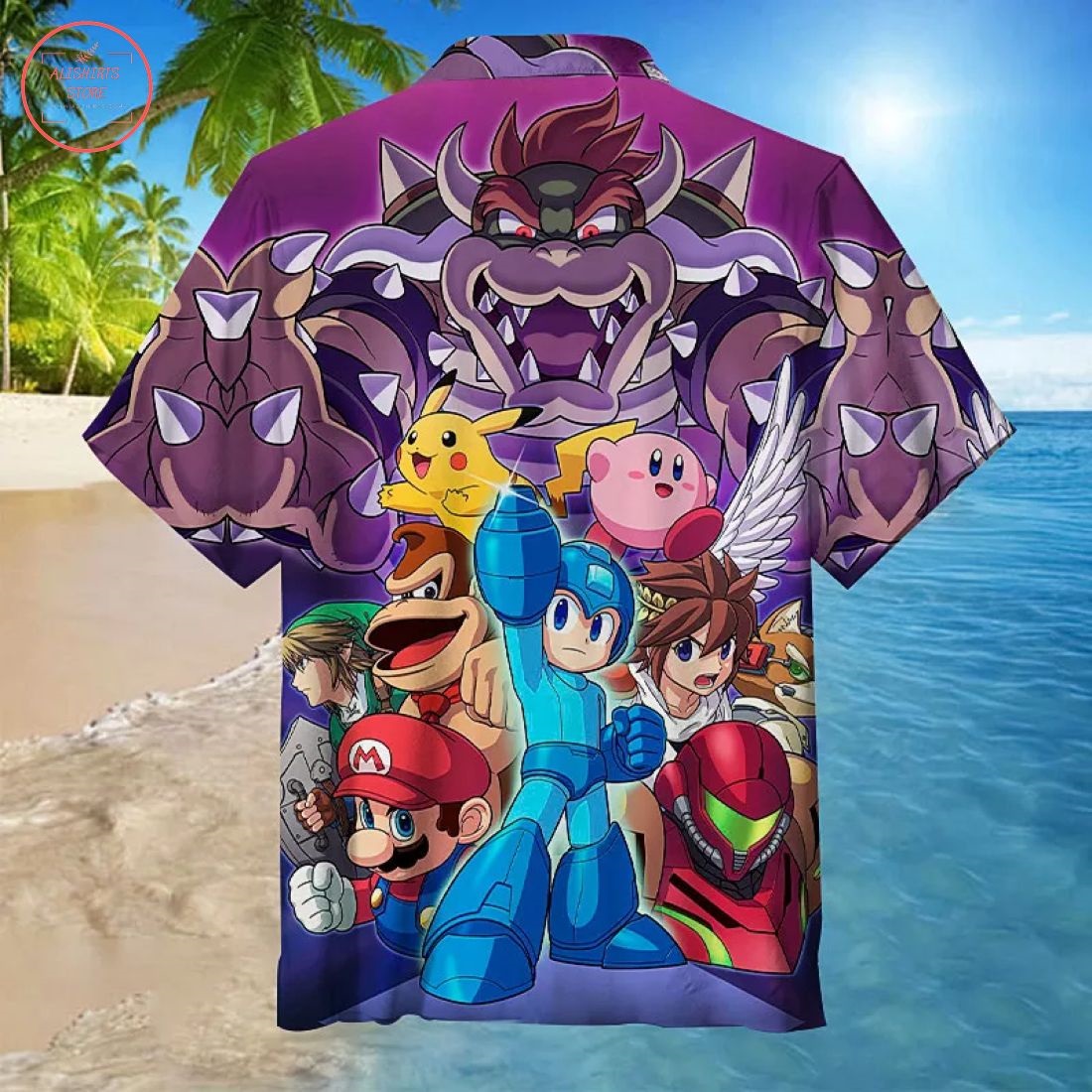 Zelda Pokemon & Mario's party Hawaiian Shirt