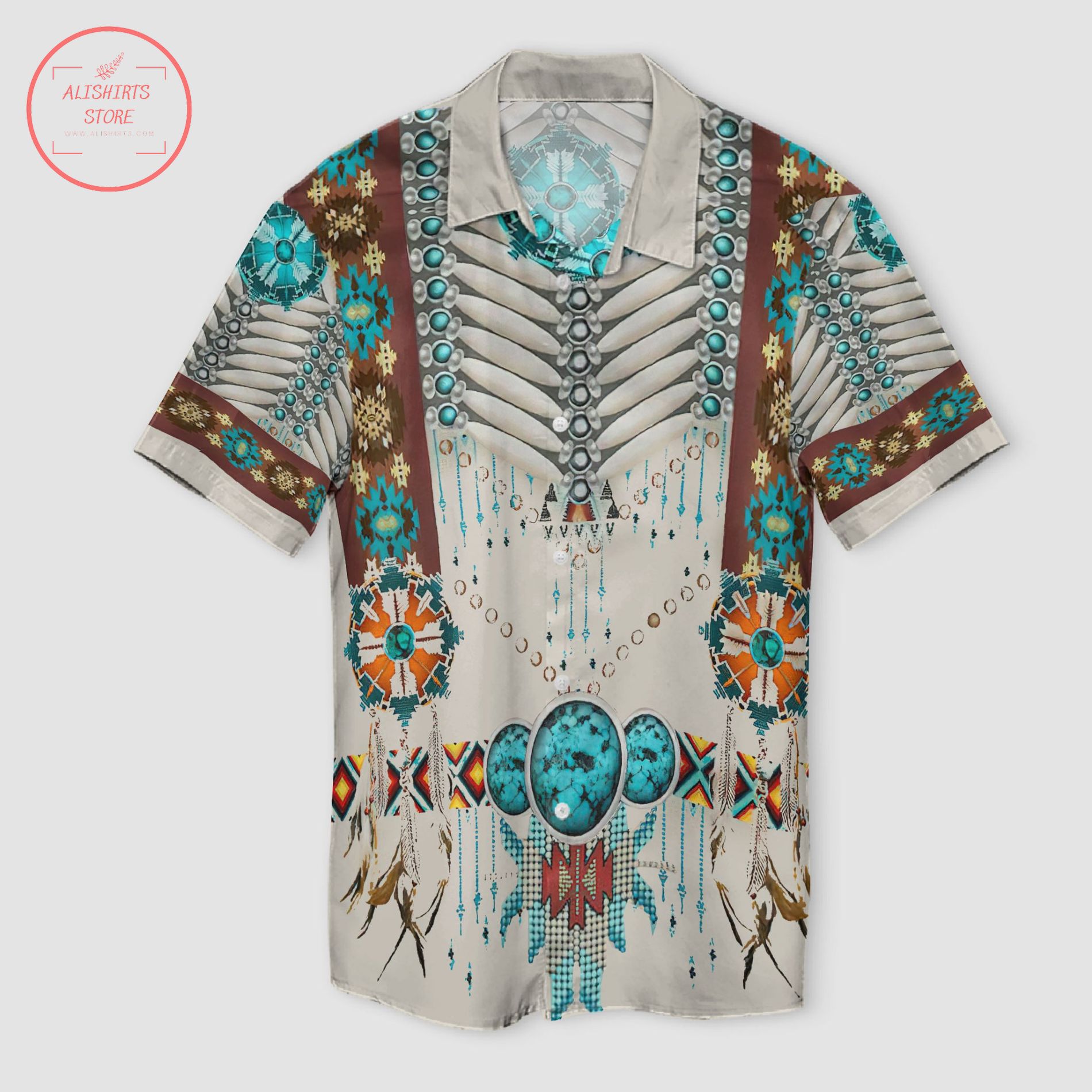 Native American Pattern Hawaii Shirts