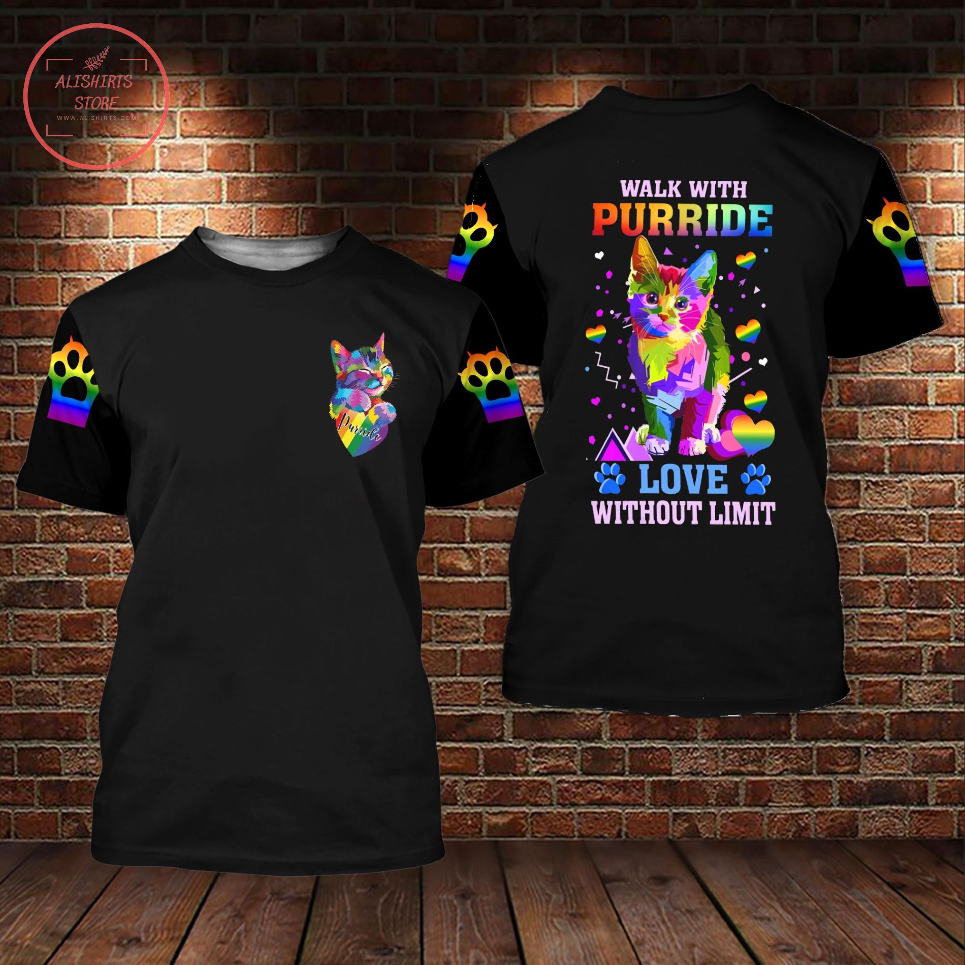 Pride Parade 2021 Lgbt Walk With Purride Love Without Limit 3D All Over Shirts