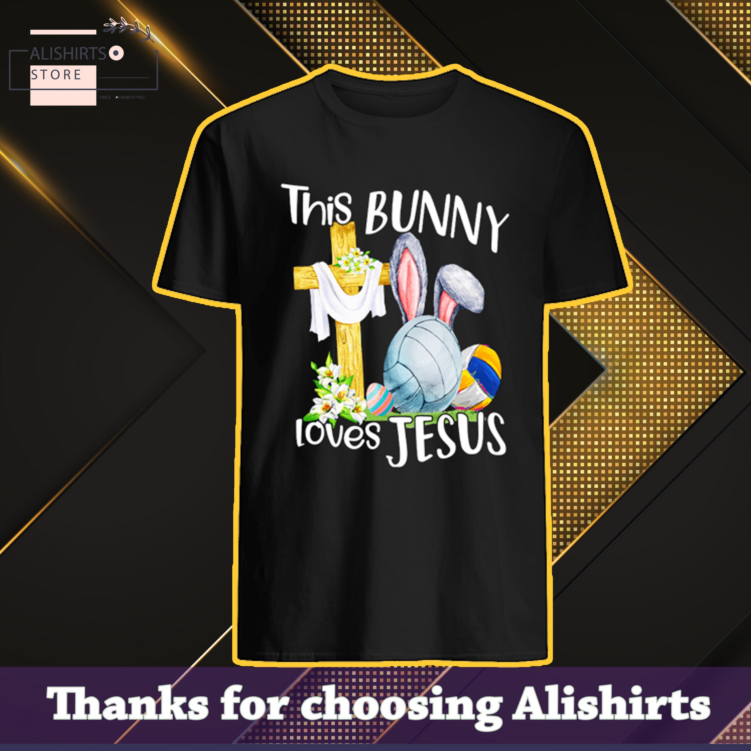 This bunny love Jesus easter day shirt