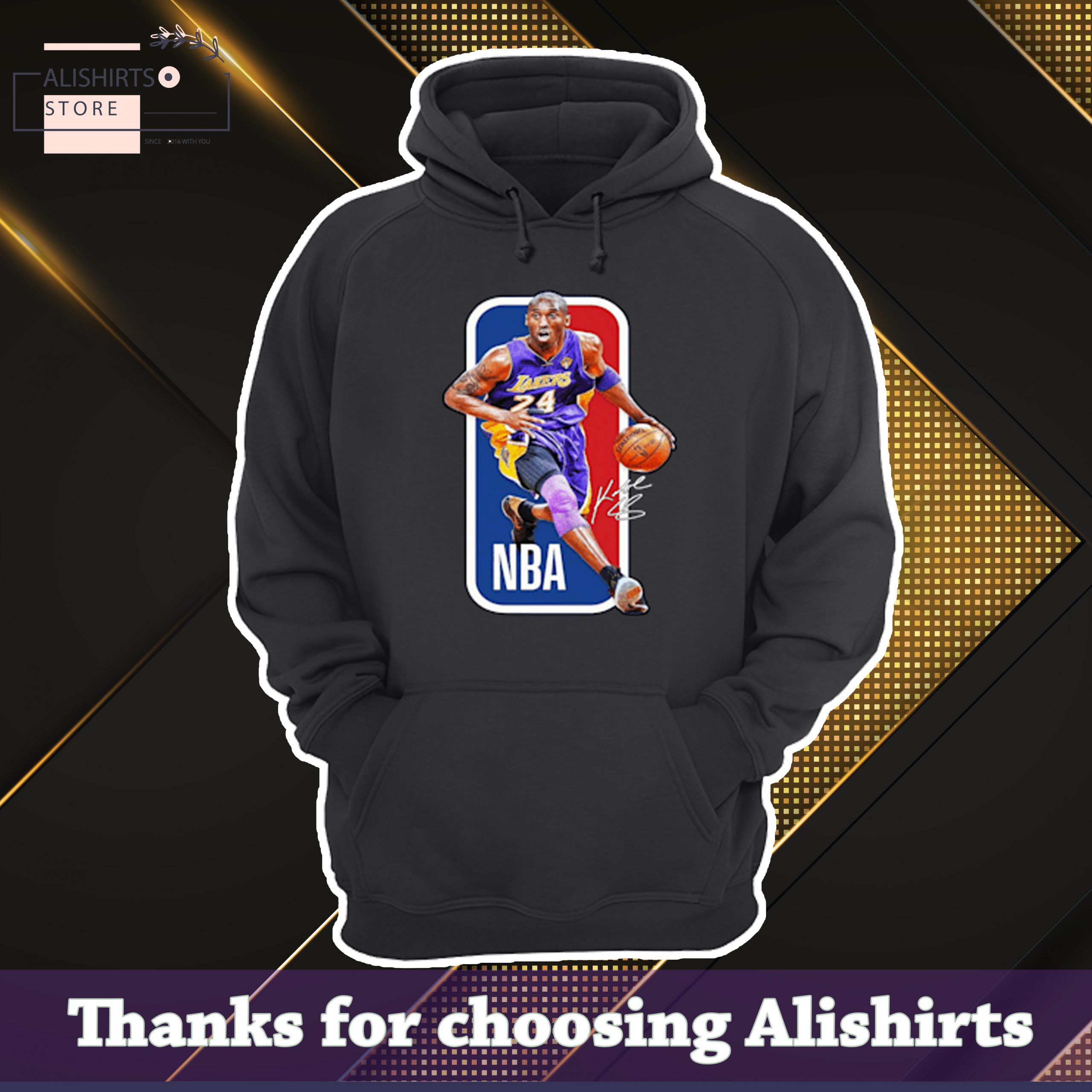 Rip Kobe Bryant NBA Lakers 24 hoodie
