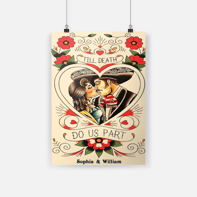Mexican Couple Till Death Do Us Part Vertical Poster
