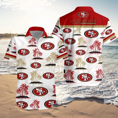 San Francisco 49ers Hawaiian 3D Shirts