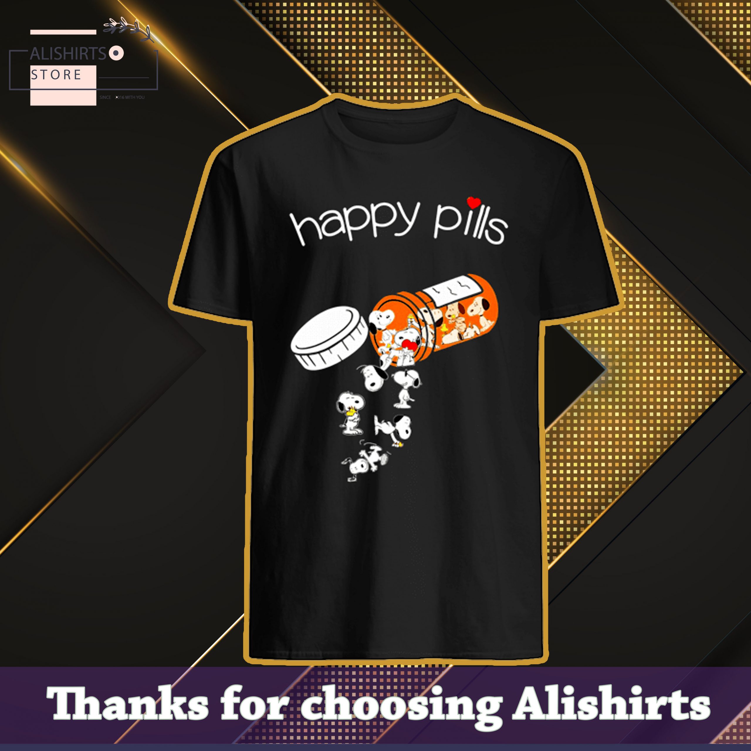 Offical Snoopy happy pills shirt