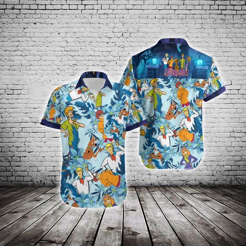 Hawaiian Island Scooby Doo Summer Button Up Shirt