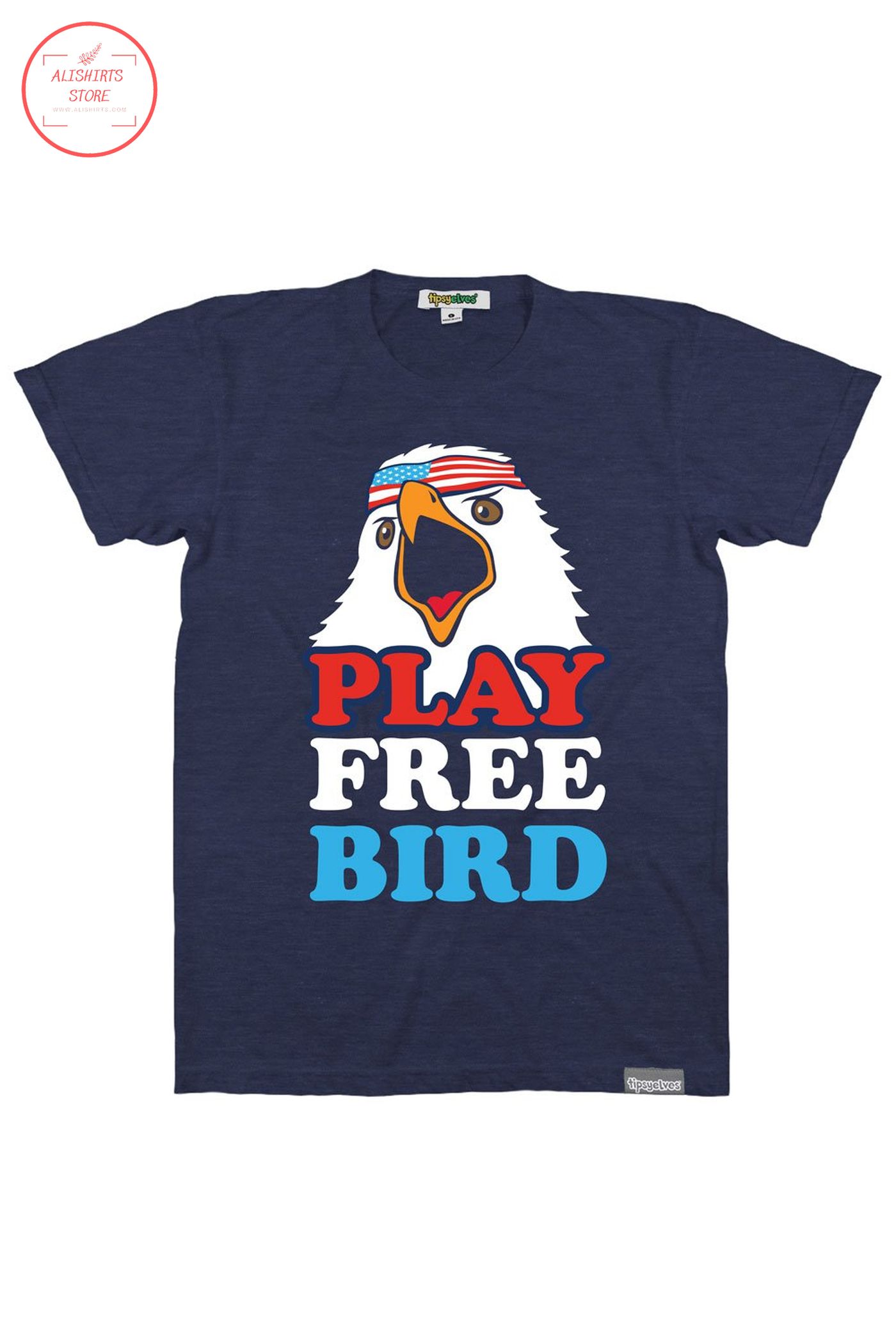 4th of july play free bird shirts