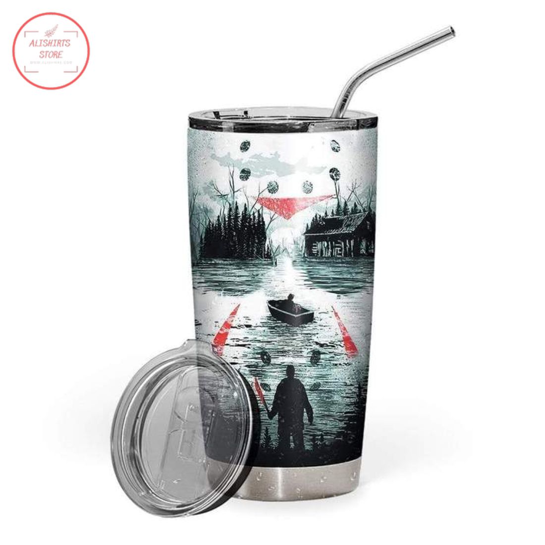 3D Jason Voorhees Personalized Stainless Steel Tumbler