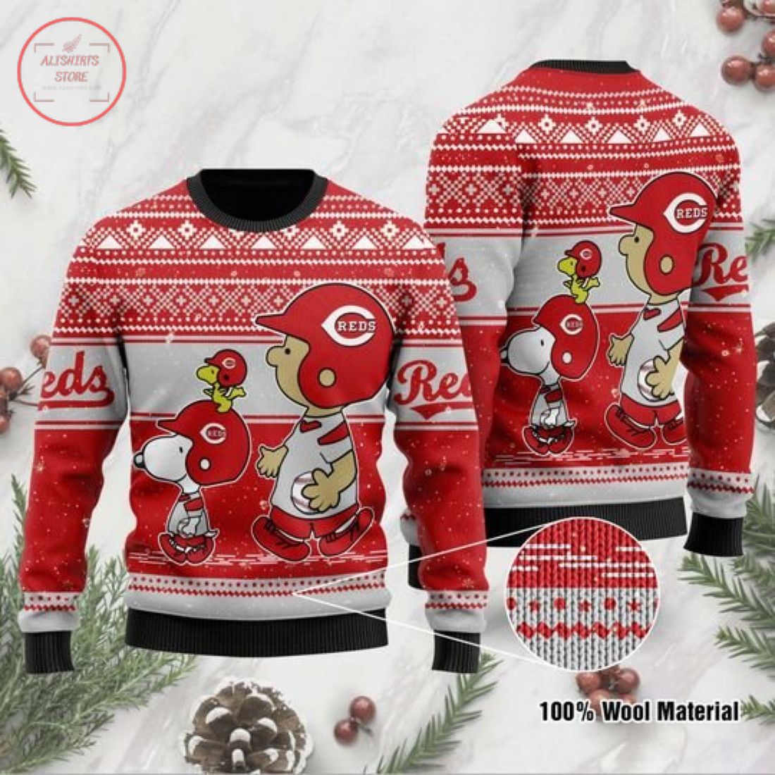 Cincinnati Reds Ugly Christmas Sweater1