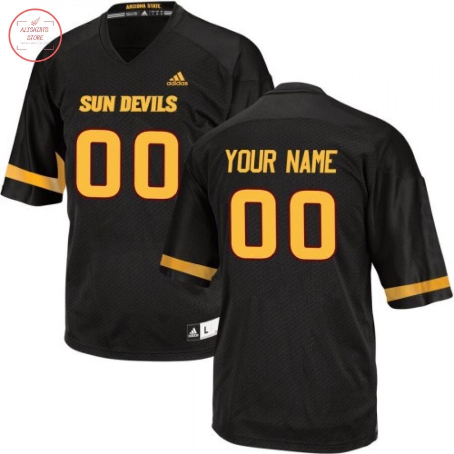 Arizona State Sun Devils Custom Black Football Jersey