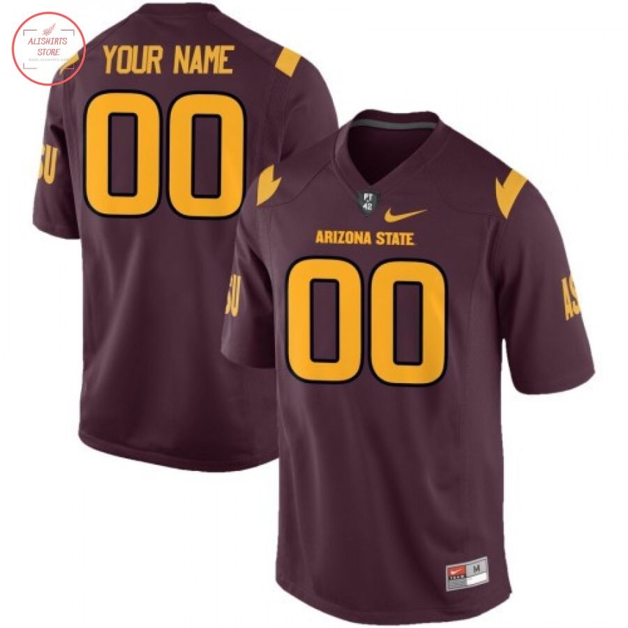 Arizona State Sun Devils Custom Scarlet Football Jersey