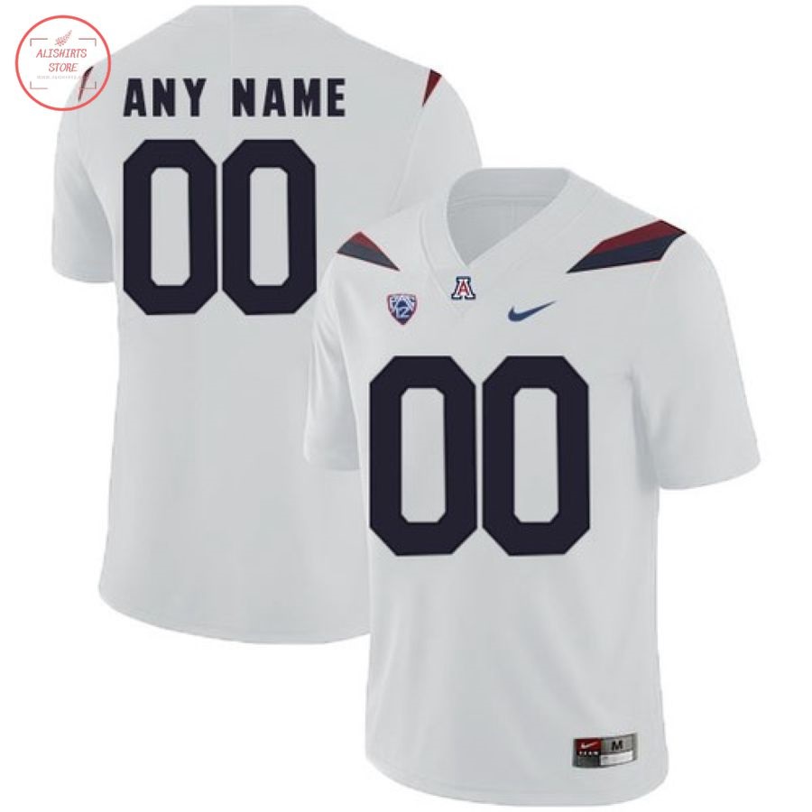 Arizona Wildcats Custom College White Football Jersey