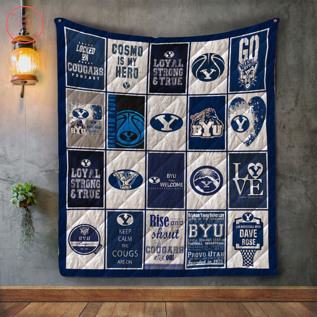 BYU Cougars NCAA Quilt Blanket