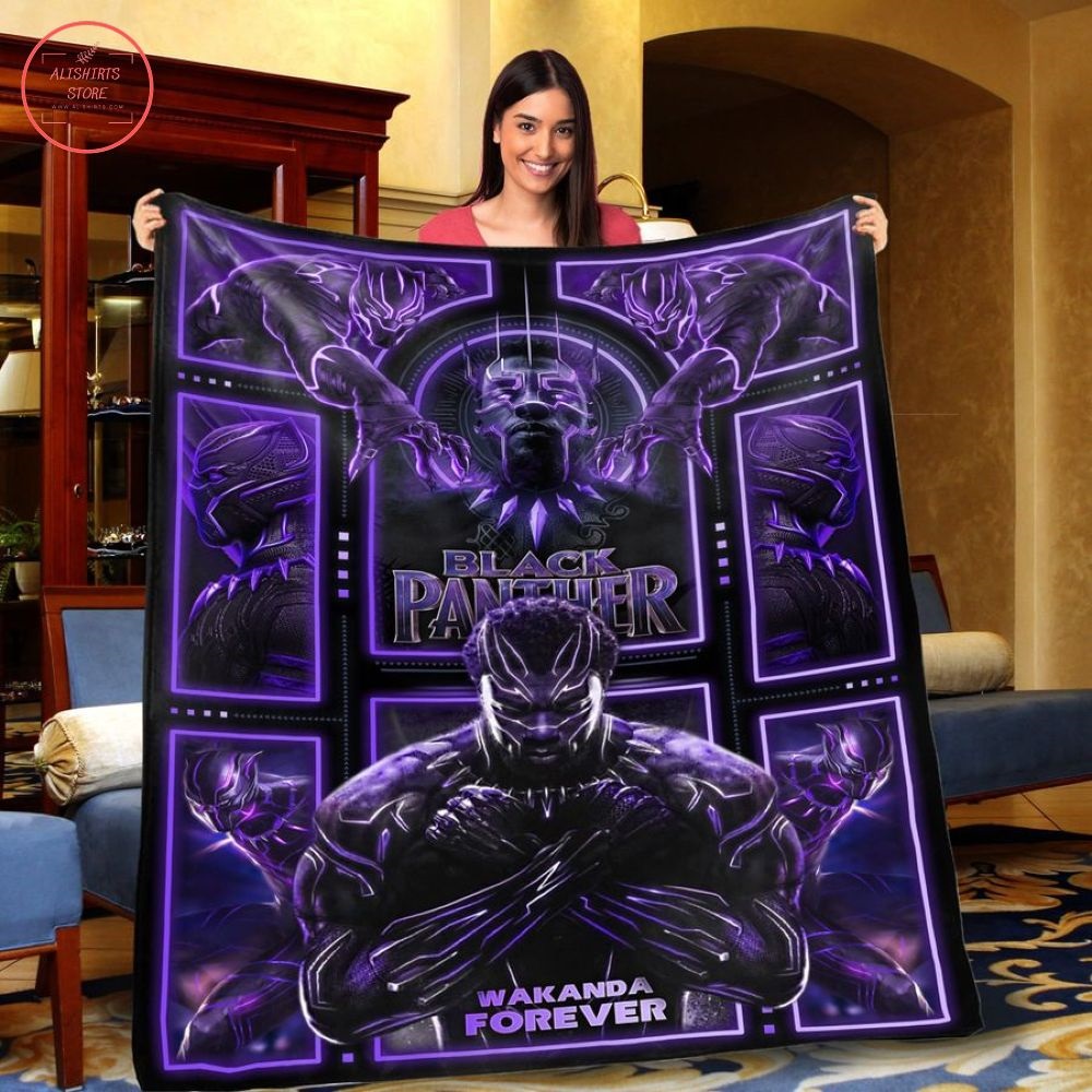 Black Panther Wakanda Forever Blanket